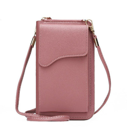 Small Crossbody Shoulder Bag Synthetic Leather Phone Holder Purse Messenger Bags