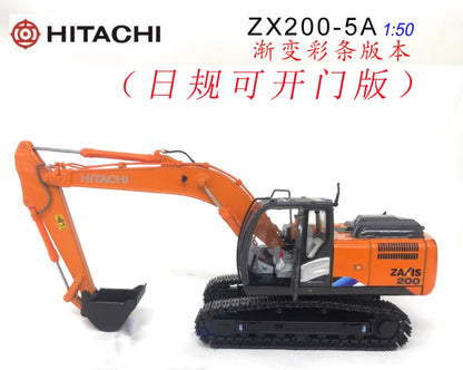 1:50 ZX200-5A Excavator Construction Machine Equipment Diecast Model Collection