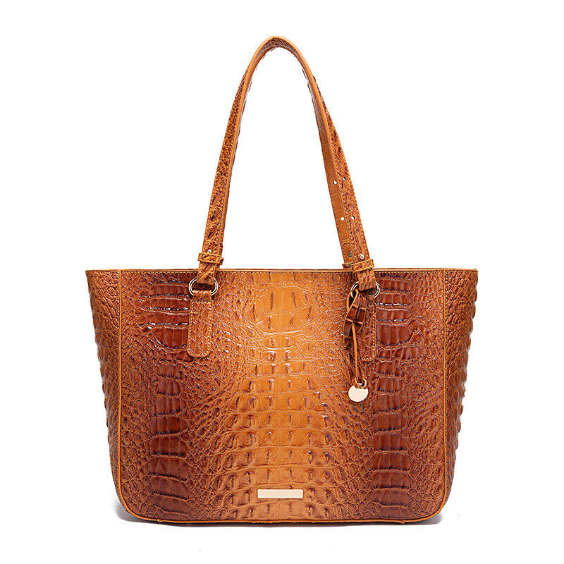 Patent Leather Women's Crocodile Handle Underarm Tote, Shoulder Bag Party Bag
