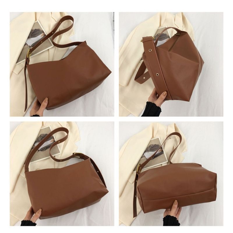 Shoulder Bag Big Pillow Bags Soft Leather Ladies Messenger Purse 32*14*22CM 1PC