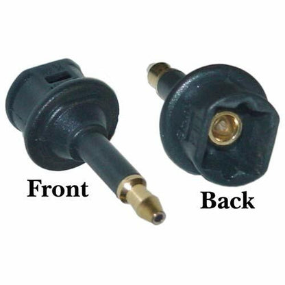 2 Pack Optical Toslink to 3.5mm Jack (Mini Toslink) Adapter Plugs Digital Audio