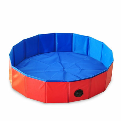 Dog Swimming Pool Foldable Pet Bath Tub Bathtub Collapsible Bathing Cats Kids 1x