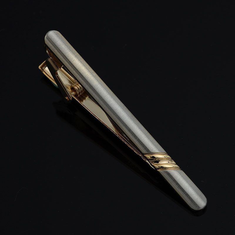 Men Business Necktie Clips 5.5cm Metal Ties Classic Simple Fashion Clasp Jewelry