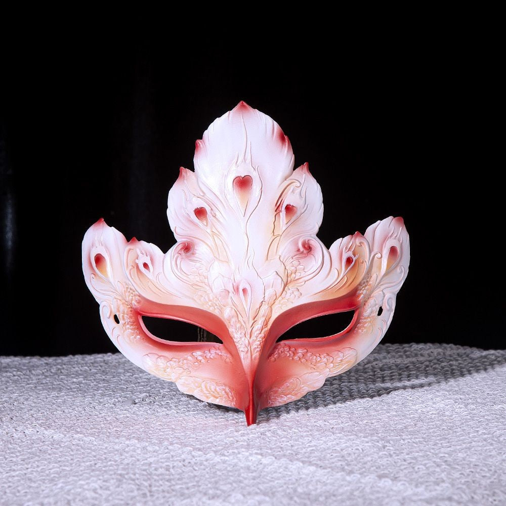 Luxury Hand-Painted Half-Face Mask Cosplay Party Costume Accessory