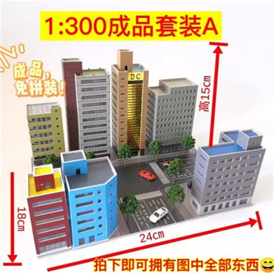 1/300 Scale Building Viaduct City High-Rise Building Model Scene Toy