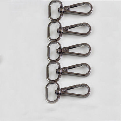 5PCS 4 Sizes Metal Swivel Trigger Lobster Clasp Hook Key Chain DIY Bag Parts ಇ