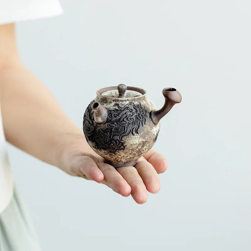 Handmade Teapot Ceramic Kung Fu Tea Set Retro Ceramics Household Collection