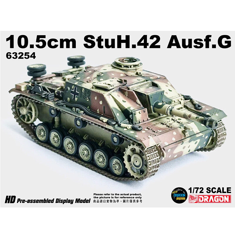 1/72 German 10.5cm Type 42 Assault Howitzer G-Tank Model 1944