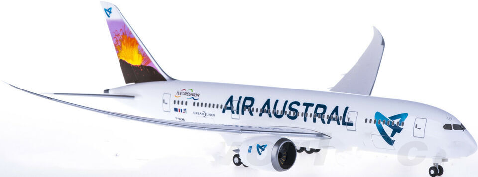 1:200 32CM Hogan AIR AUSTRAL BOEING 787-9 Passenger Airplane ABS Plastic Model