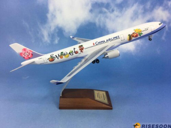 32CM 1:200 Risesoon ACHINA AIRLINES AIRBUS A330-300 Airplane ABS Plastic Model