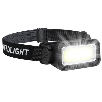 USB Rechargeable LED Headlamp Headlight Lamp Torch Flashlight W/ Charging Cable
