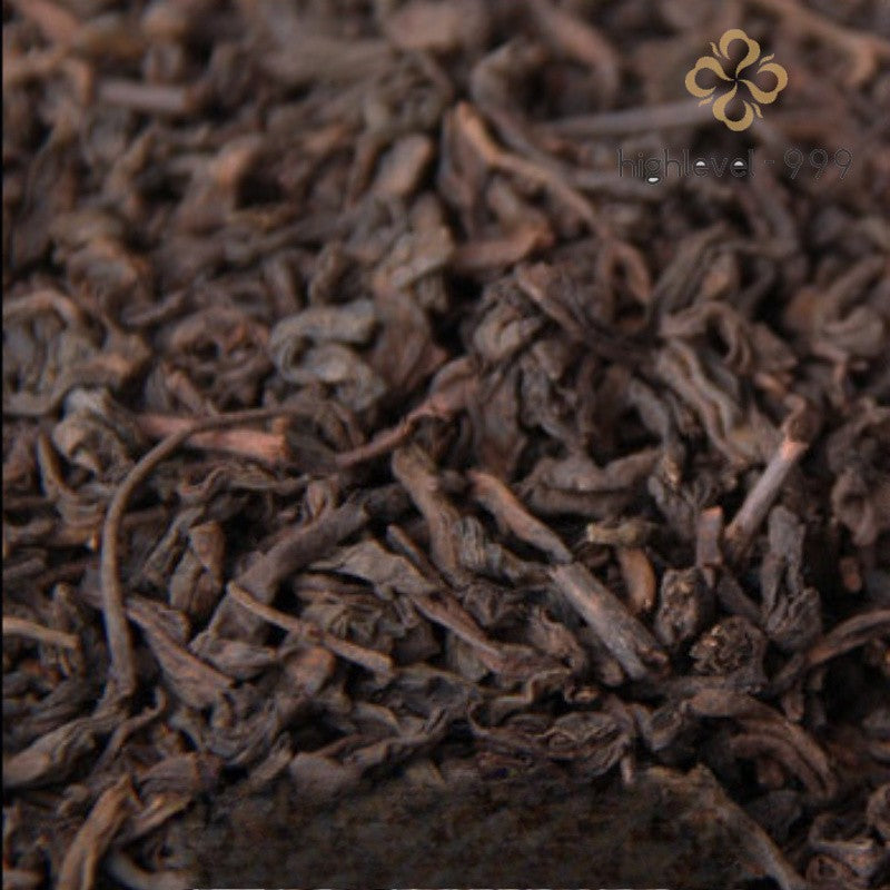 250g Ripe Pu'er Tea Brick Yunnan Glutinous Rice Aroma Aged Compressed Old Tea