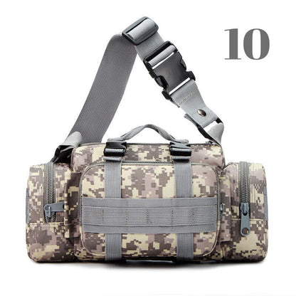 Men's Military Tactical Waist Bag Outdoor Camping Shoulder Chest Bag Fanny Pack