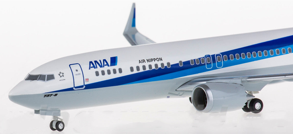 1:200 Hogan ANA BOEING 737 MAX 8 Passenger Airplane ABS Plastic Aircraft Model
