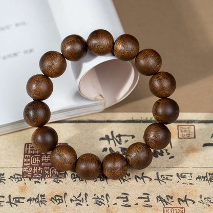 16mm Chinese Natural Eaglewood Handmade Exquisite Bracelets 31247