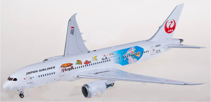 1:200 SQ Wings Japan Airlines B787-8 JA828J Passenger Airplane Diecast Model