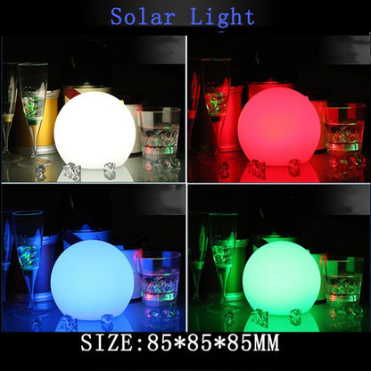 Solar Powered Colorful LED Light Floating Fountain Pond Garden Pool Lamp Ball A
