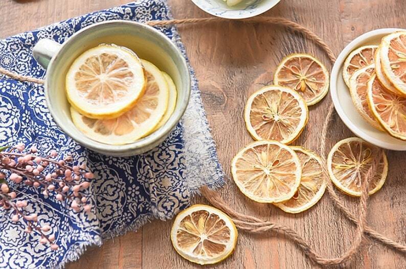 Natural Dried Lemon Slices Dehydrated Lemon Wheels Natural Healthy Tea