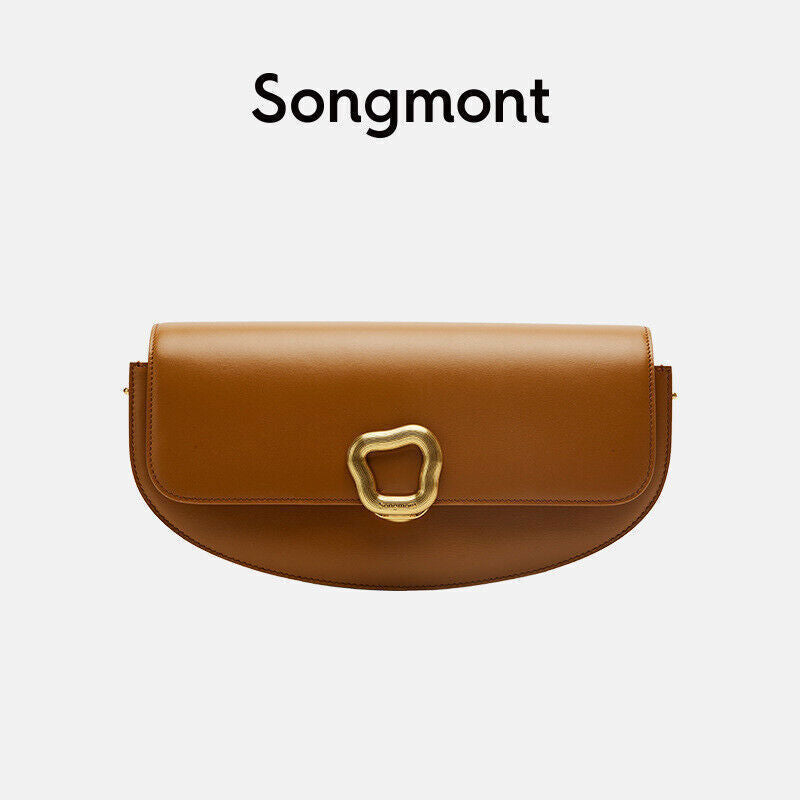 songmont women bag crossbody RESET series head layer cowhide shoulder bag