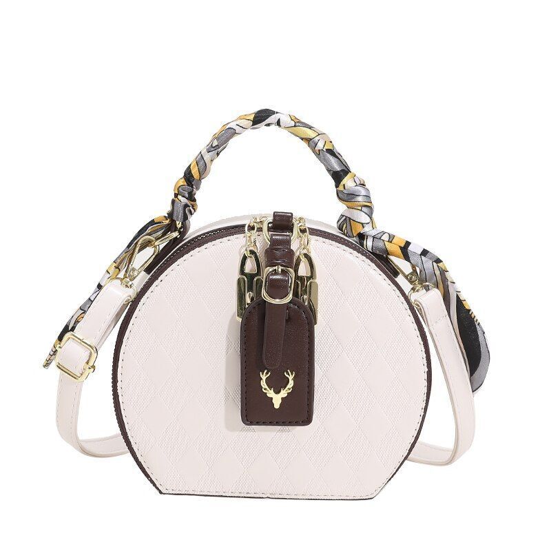Luxury Small Round Bag Handbag Fashion Single Shoulder Crossbody Bags 18*16*7 CM