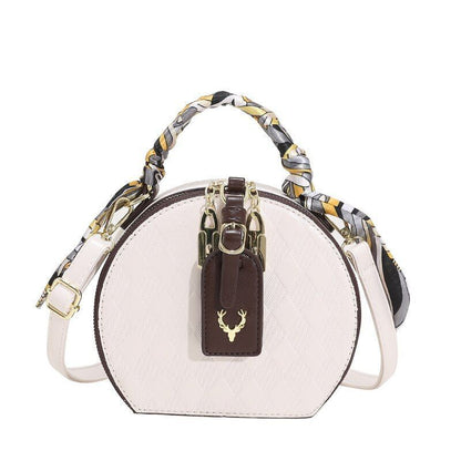 Luxury Small Round Bag Handbag Fashion Single Shoulder Crossbody Bags 18*16*7 CM
