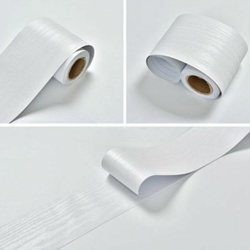 Wall Stickers Black/White Waterproof Waist Line Self Adhesive Border Roll Homes