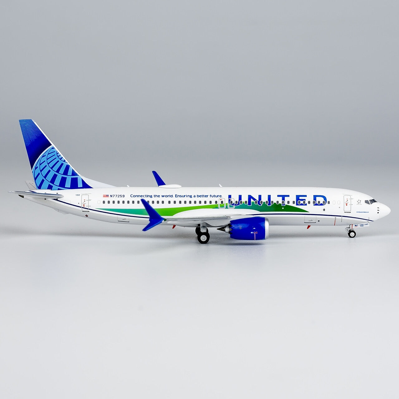 1:400 NG Model United Airlines BOEING B737 MAX 8 Airplane Diecast Aircraft Model