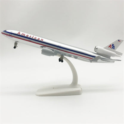 1:400 American MD-11 Airplane Alloy Model Souvenir Static Display with Stand A