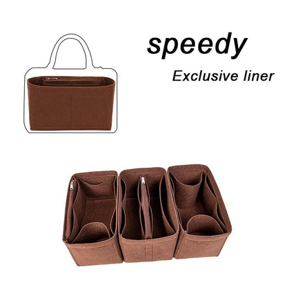 Felt Insert Bag Organizer Handbag Liner Pouch Cosmetics Makeup Bag 18*3*23CM 1PC