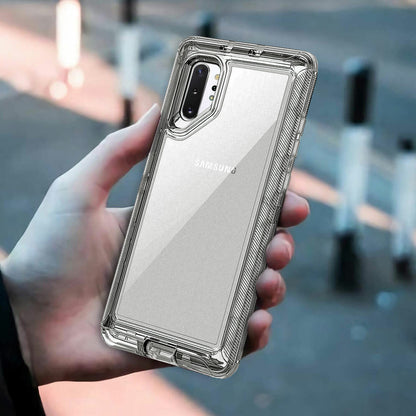 Clear Case For Galaxy Note 10 / Plus Clip Stand Rubber & Tpu Cover / Accessories