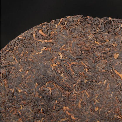 357g Yunnan Qizi Ripe Puerh Tea Cake Kongquezhixiang Pu-erh Cooked Tea Pu'er Tea
