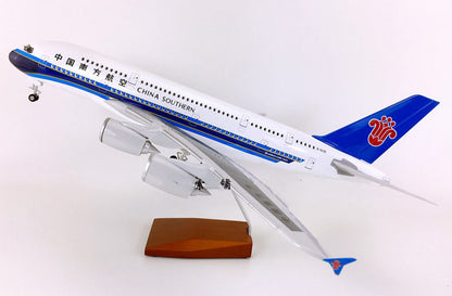 1:160 46CM CHINA SOUTHERN AIRBUS A380 Passenger Plane Landing Gear Resin Model