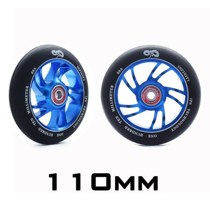 2 High Precision Aluminum Alloy Hub Scooter Wheel Heavy Speed Roller 100mm 88 A