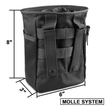 Tactical Molle Dump Pouch Drawstring Magazine Dump Bag Utility Belt Ammo Pouch