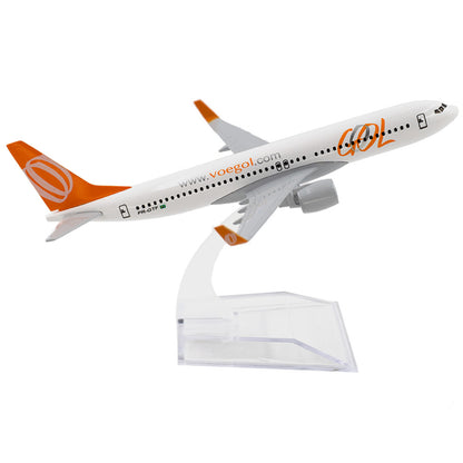 1:400 16cm Aircraft Brazil GOL 737 Alloy Diecast Plane Model Souvenir Ornaments