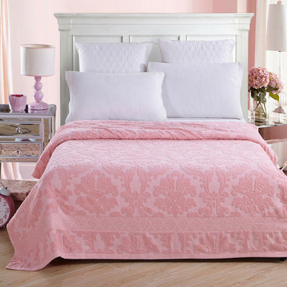 Pure Cotton Blanket Flower Relief Soft Towel Blankets Spring Autumn Bed Cover