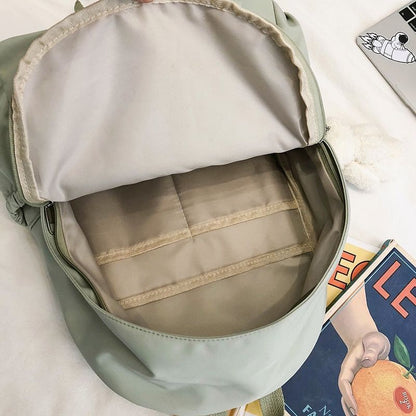 Backpack Waterproof Nylon School Travelling Bags 30*14*40 CM Nylon Orange/Pink