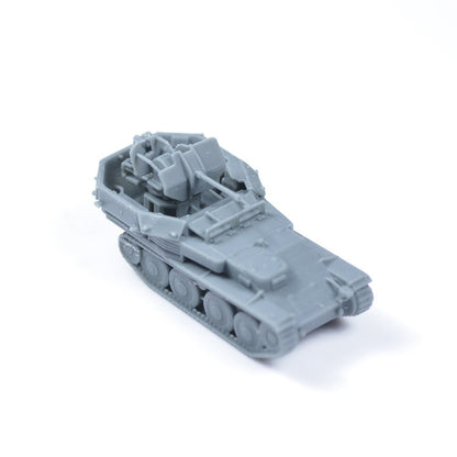 1/160 N SCALE Railway Military Model Kit German 38T Sd.Kfz.140 Flakpanzer Tank