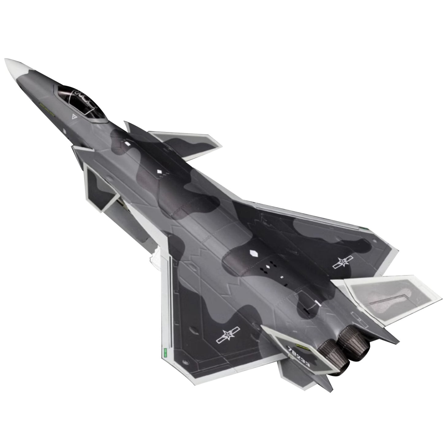 Alloy 1/72 Scale Liberation Army Air Force Chengdu J-20 Fighter Model Plane Gift