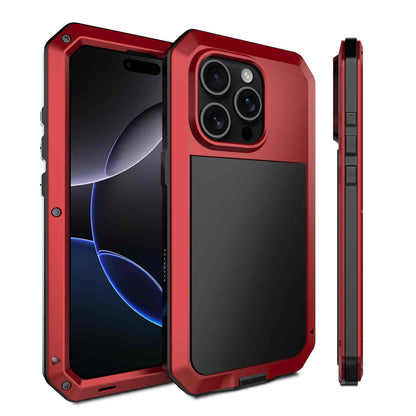 Heavy Duty Protection Armor Metal Case for iPhone 17e 17 16 Pro Max iPhone Air