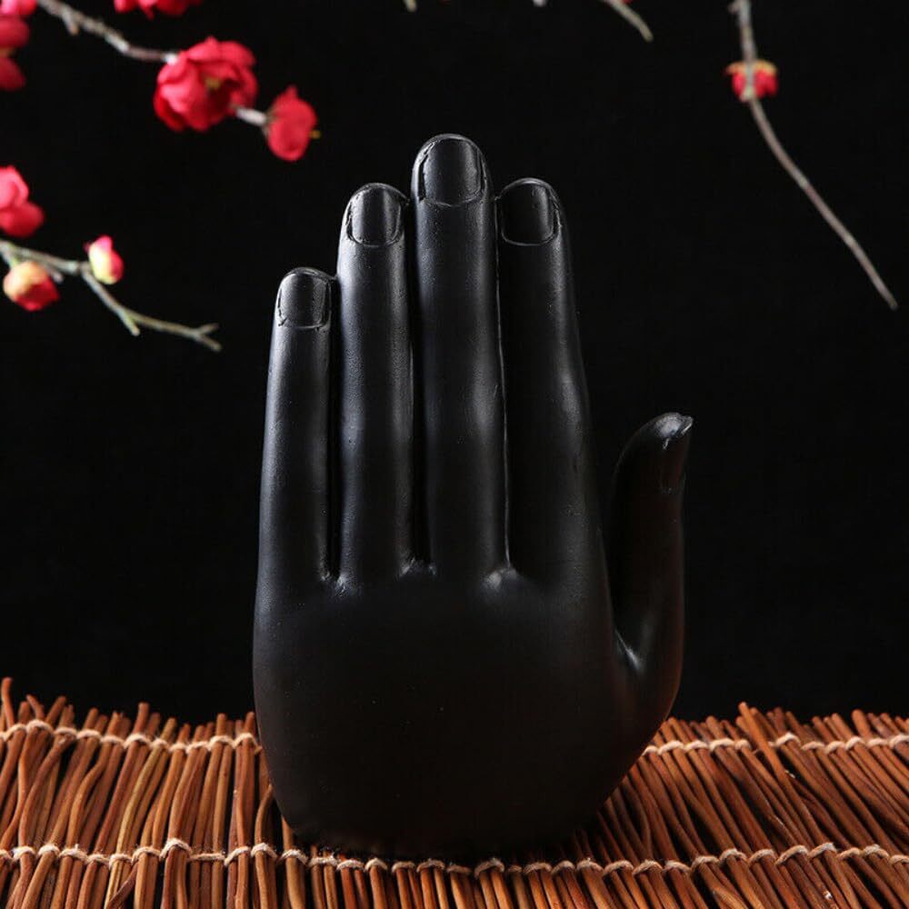 7.08" Buddha Sculpture Green Resin Hand Made Buddhism Statue Home Decoration
