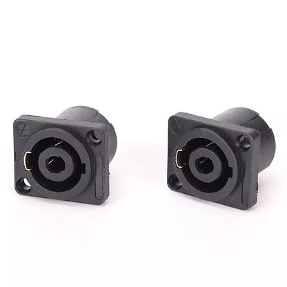 10X Speakon 4 Pin Female jack Compatible Audio Cable Panel Socket Connector