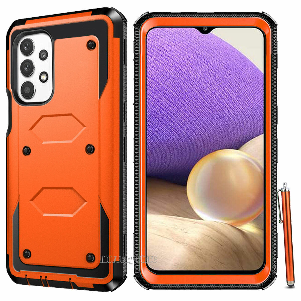 For Samsung Galaxy A32 5G Case New Dual Layer Rugged Hybrid Phone Cover + Stylus