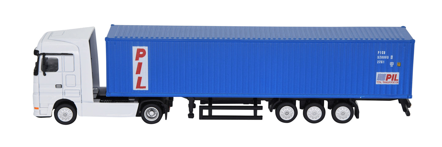 1:87 40GP Metal Shipping Container Truck Model Toy Home Office Decor Gift