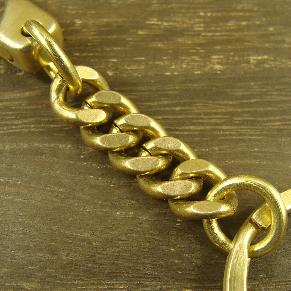 Solid Brass Key Chain Keyring Holder Bag Wallet Chain Keychains With Snap hook