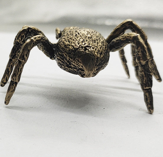 Home decor Desk decor Animal statue gift Brass spider statue