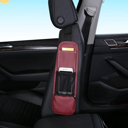 Car Seat Side Mesh Bag Organizer Storage Holder Phone Stowing Pocket Accessories