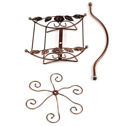 Wine Bottle Rack Holder Cup Holder Display Bottles Stand Hanging Stemware Shelf