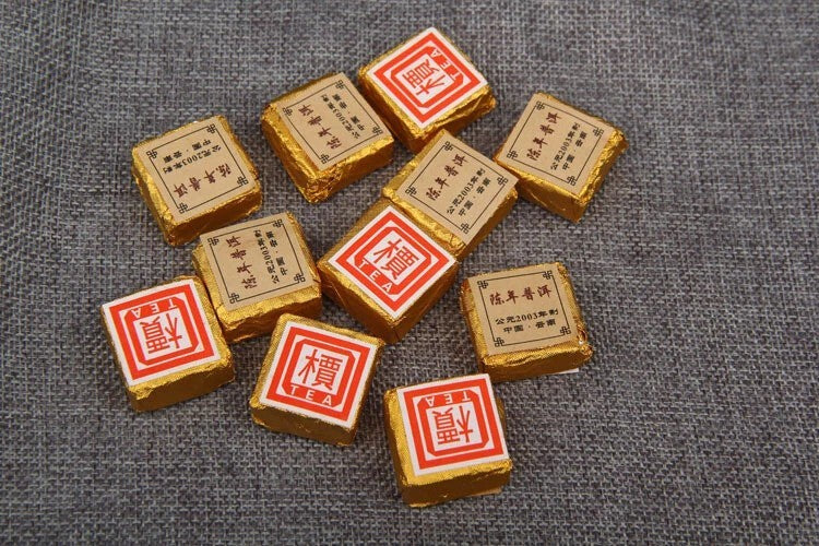 500g YunNan Chen Xiang Cooked Pu'er Tea Ripe Puerh Mini Tuo Tea Puer Brick tea