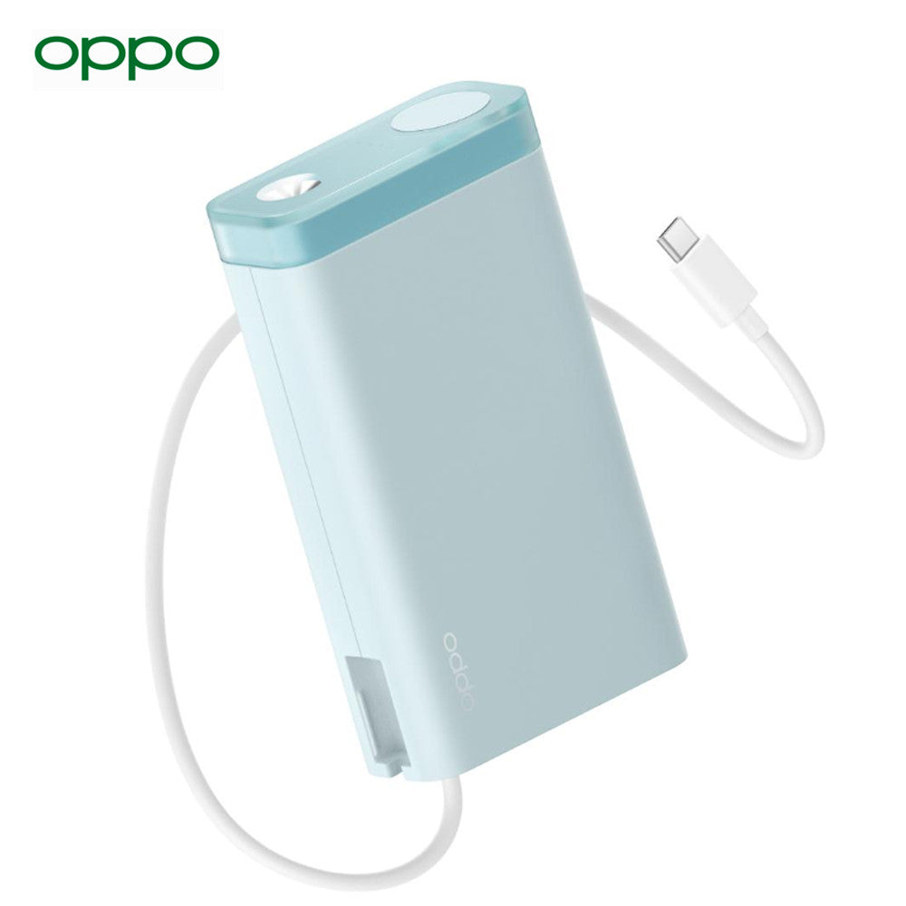 OPPO SUPERVOOC 45W Power Bank 20000mAh — Built‑In Cable, 74Wh, 3‑Device, LED